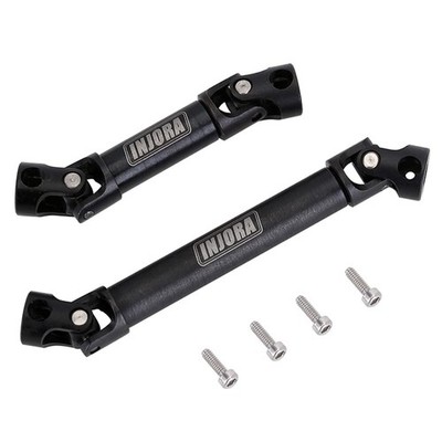 INJORA Steel Drive Shaft 2Pcs Center Drive Shaft for Axial SCX24 C10 JLU Bron...