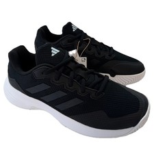Image of adidas Gamecourt 2 Womens Tennis Shoes Black / White Size UK 4 New 