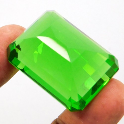 Piedras preciosas naturales certificadas 127,50 quilates granate tsavorita verde corte esmeralda - Imagen 9 de 9