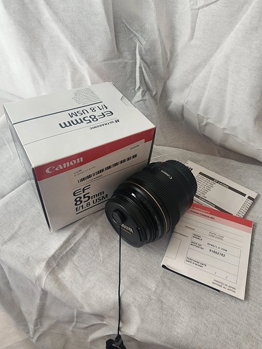 Preços baixos em Lentes de câmera Canon 85mm f/1.8 | eBay