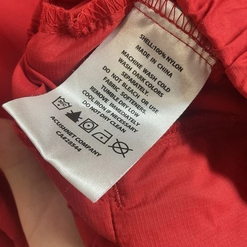 NWOT FootJoy FJ Red 1/4 Button Golf Shirt Outerwear Jacket Men Size Medium - Image 4 of 4