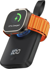 Portable Charger for Apple Watch Wireless: 2500Mah Power Bank with Black