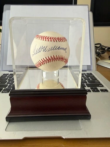 Ted Williams Autographed Baseball PSA/DNA Certified w/ Display Case