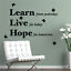 thumbnail 2 - DecoMatters Learn Live Hope Butterflies Inspirational Vinyl Wall Quotes Stickers