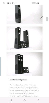 avanto a68 floor standing speakers