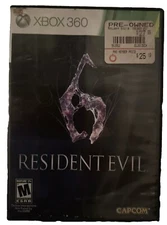 Resident Evil 6 (Microsoft Xbox 360, 2012, 2 Discs) *NO Manual* FAST SHIPPING
