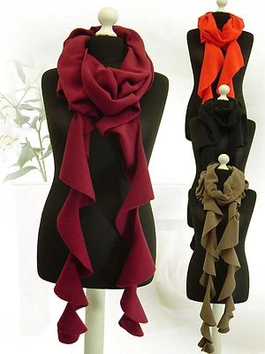 PoCo DeSiGn° LAGENLOOK Fleece Spiralschal Schal Kette Kaskada* ❽ Farben