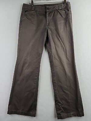 G2000 Pink Womans Brown Boot Cut Pants Slacks Size 33 x 30