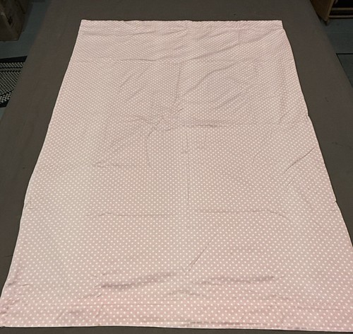 4 Pottery Barn Kids Pink Polka Dot and White Blackout Curtain Panel 63" x 44" - Picture 5 of 7