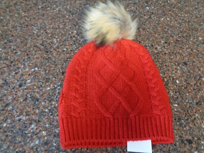 JCREW BEANIE w/ FAUX FUR PUFF NWT s-l400.jpg main image 4