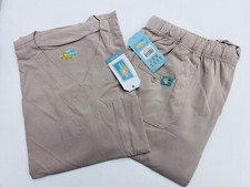 SCRUBBS Women's Set Scrubs V-Neck Top  Pants - Khaki Size 2XL - New