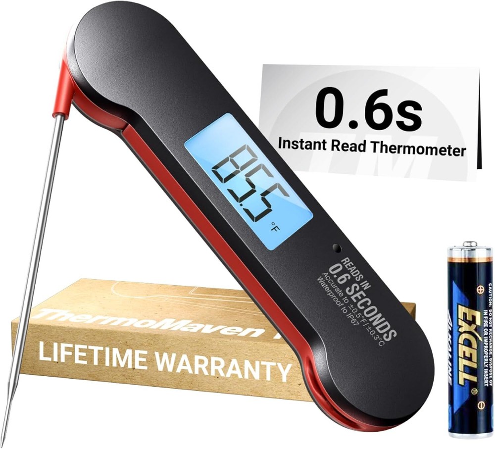 Meat Thermometer Digital 0.6 Seconds Instant Read with High Accuracy Waterproof