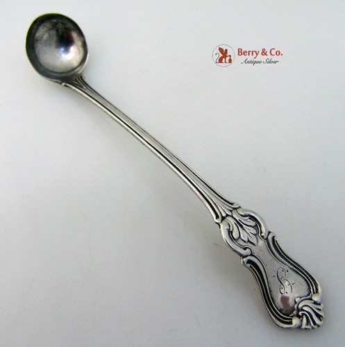 Prince Albert Mustard Ladle Coin Silver 1850 NY - Picture 1 of 4