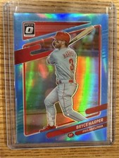 2021 Panini Optic Carolina Blue Prizm Bryce Harper #’d 2/50 Phillies Hot $
