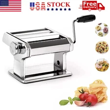 Stainless Steel Fresh Pasta Maker Roller Machine for Spaghetti Noodle Fettuccine