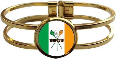 Ostern Aufstieg Irland hochwertiges goldfarbenes Kupfer Armband und Geschenktüte
