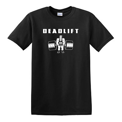 DEADLIFT T-shirt Powerlifting Gym Fitness Weightlifting Bench