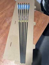 Beman ICS Patriot Hunter 500 1/2 Dozen Fletched Feathers 2 Blue 1 White