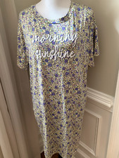 Secret Treasures nightgown medium m s gown morning sunshine poly blend floral