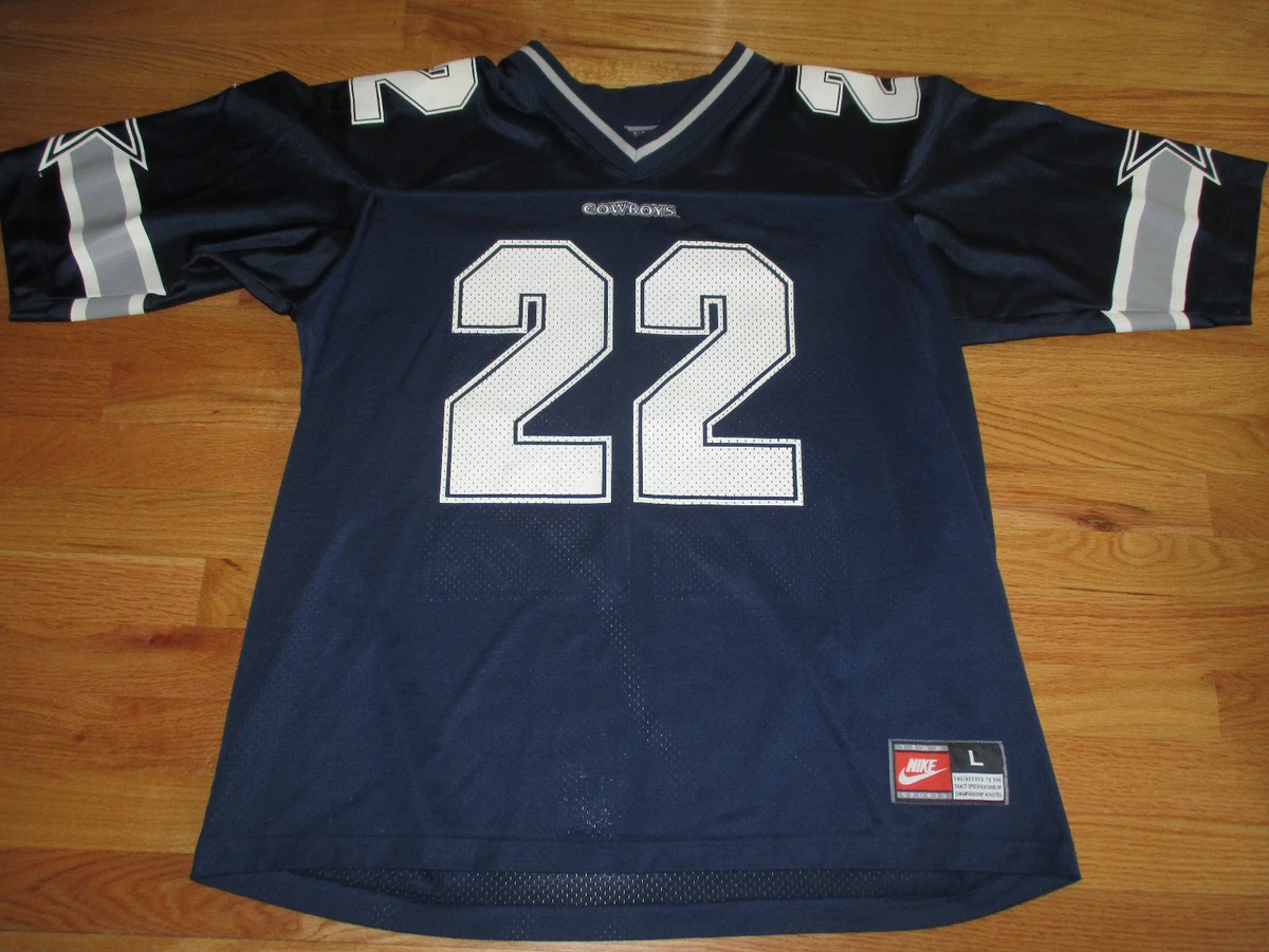 Vintage Nike EMMITT SMITH No. 22 DALLAS COWBOYS LG Jersey
