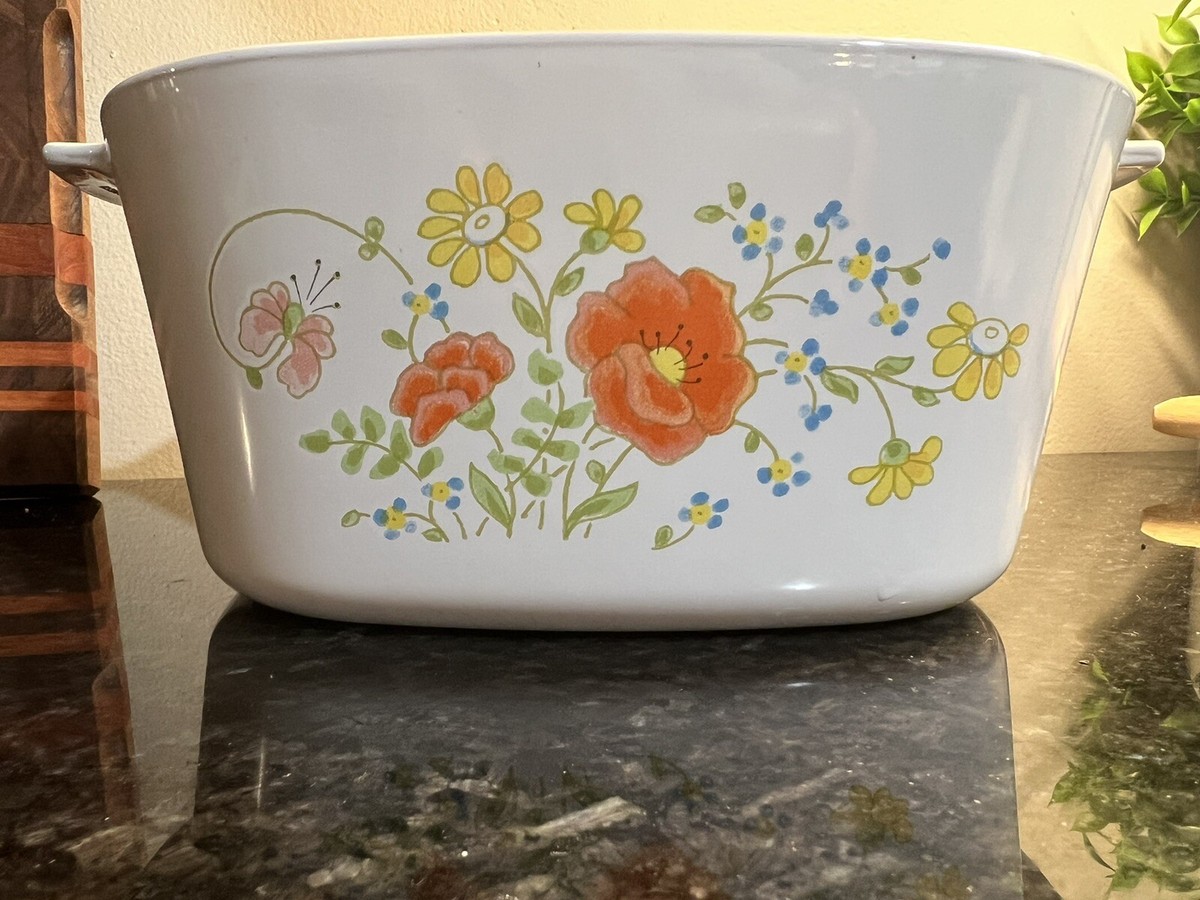 Corning Ware Wild Flower Rare Pattern with Lid | eBay
