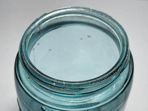 Antique Blue Ball Mason Pint Canning Jar # 5 - Picture 5 of 9