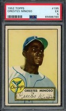 1952 Topps #195 Minnie Minoso PSA 5 RC Rookie White Sox UER (8784)