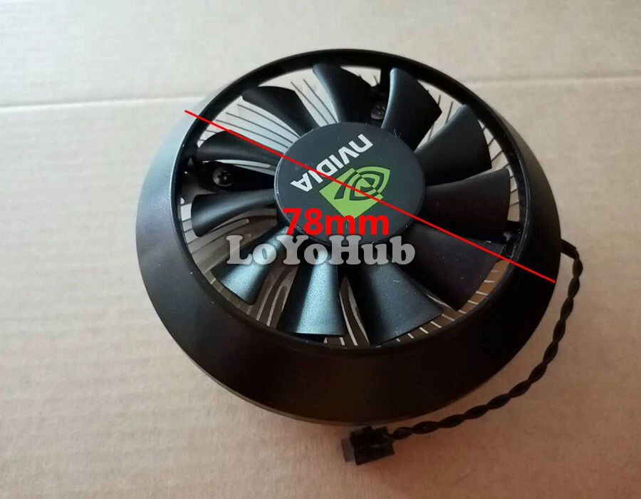 NVIDIA GTX650 public version of the graphics heat sink fan 2-Pin DC12V GA61B2U - Image 3 of 4