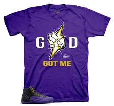 Tees To Match Jordan 12 Field Purple Sneakers - Goat Shirt