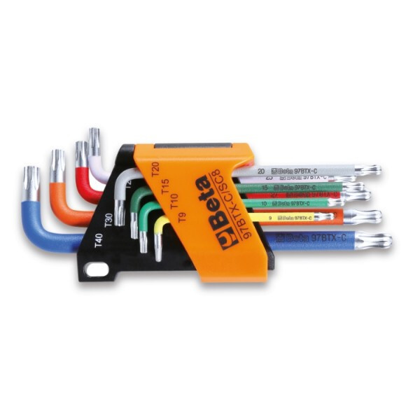 Chiavi Torx Beta 97BTX-C/SC8 Sferiche Colorate | Serie 8 Pezzi