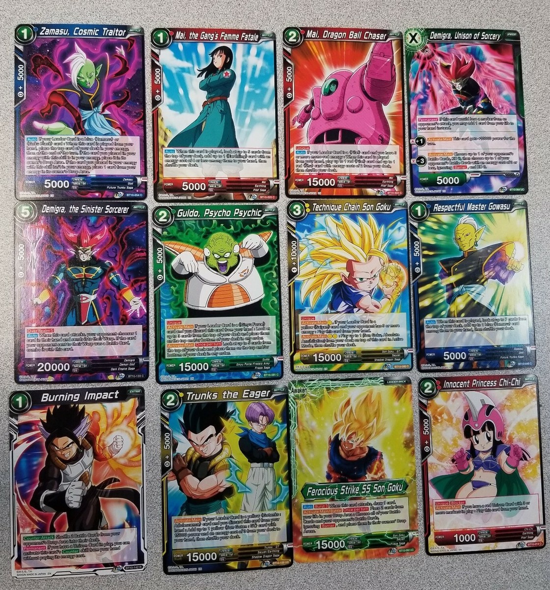 Dragon Ball Super CCG Rise Of The Unison Warrior Lot of 12 Cards New