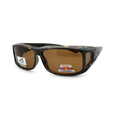 Fit Over The Glasses (OTG) Polarized Sunglasses Rectangular Frame