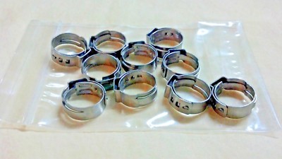 CLAMPS Oetiker Stepless Ear  S.S 15.7  x 5/8 @10 pkg., Part# 16700016-100
