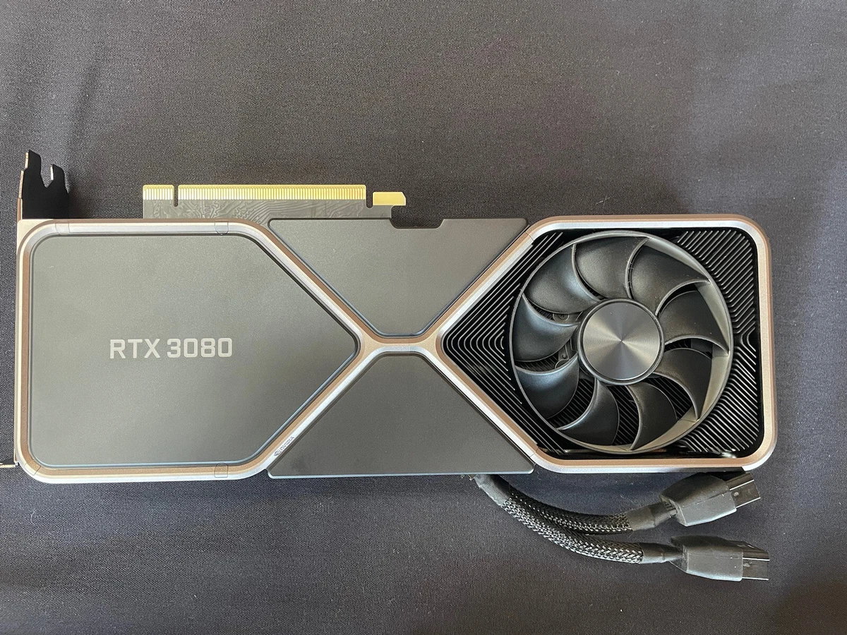 NVIDIA GeForce RTX 3080 Founders Edition 10GB GDDR6X Graphics Card -...
