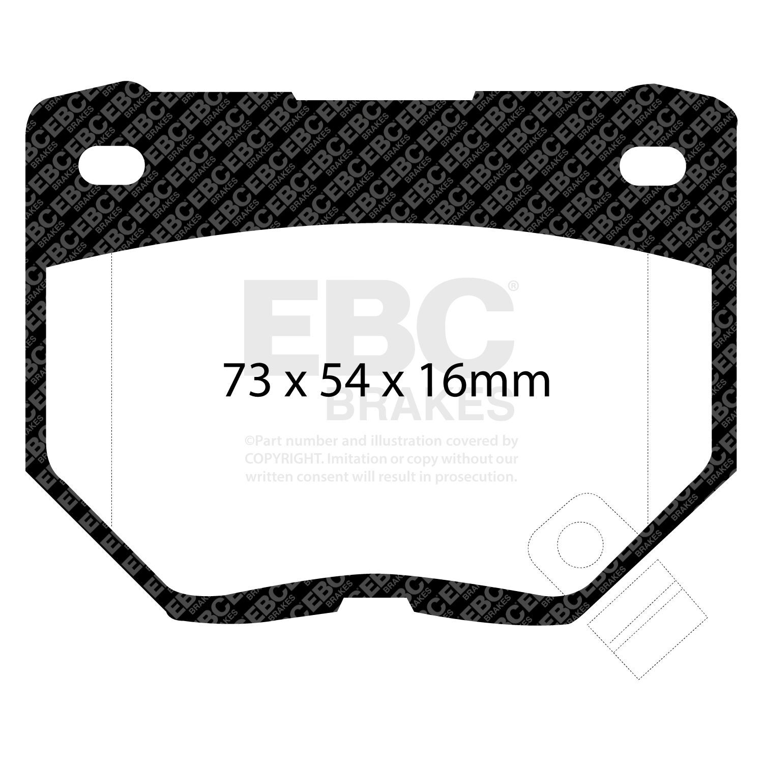 EBC DP8826RPX Track & Race Brake Pad Set
