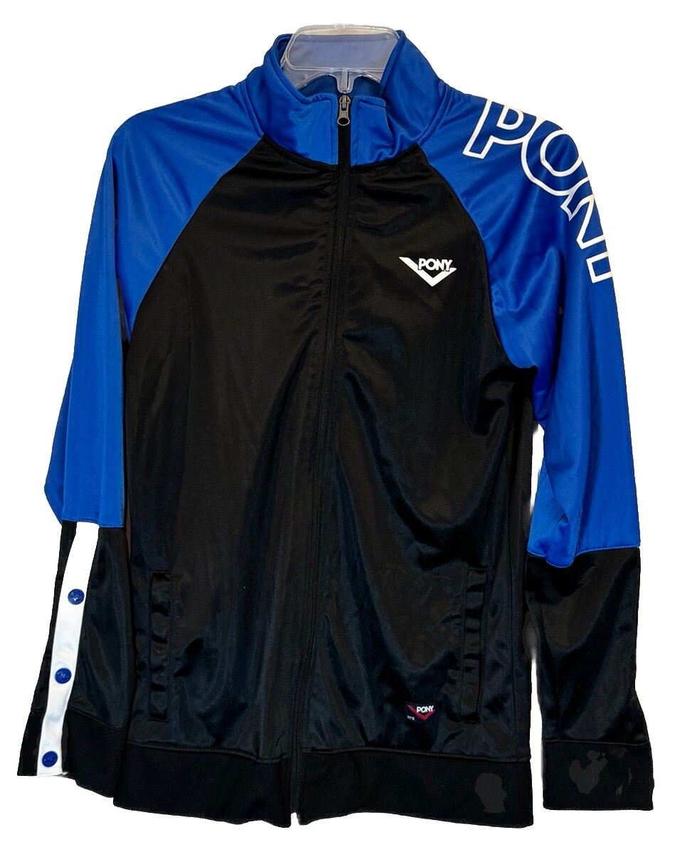 Pony giacca donna pista XL 18 20 manica lunga full zip poliestere