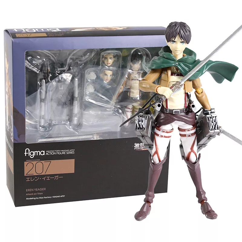 Anime Figurine Shingeki no Kyojin Eren Yeager Figma 207 Pvc Action Figure  Statue