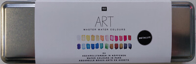 Rico Design ART Master Metallic Aquarellfarben 24 Farben - Neu-15.2 10125 S2