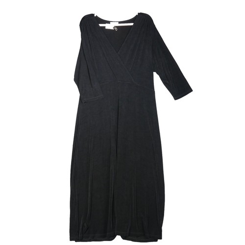 coldwater creek dresses Women's XS-3X | Comfortable Styles with Thoughtful Details sheer flutter sleeves and flattering princess seams Floral Harmony Dress - Navy