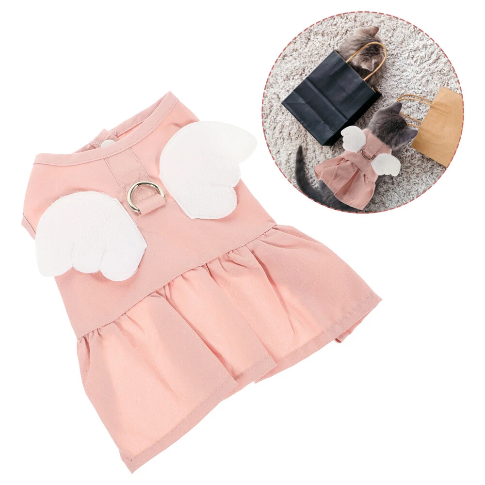 MIU MIU 3 Pezzi Vestito per Cani Animali Domestici Costume Estivo per Animali Domestici Gatto Accessori 