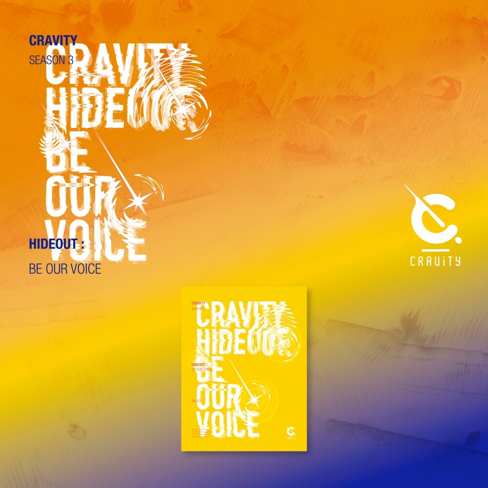 CRAVITY SEASON 3 HIDEOUT : BE OUR VOICE Ver.3 K-POP CD + SQUARE