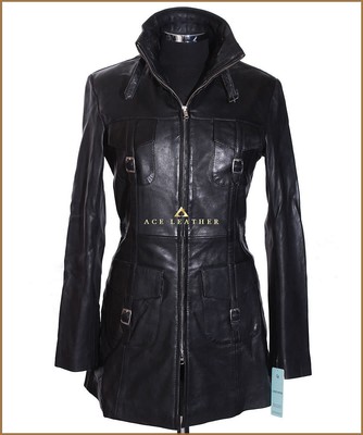 hip length leather jacket