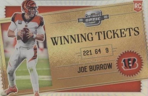 2020 Panini Contenders Joe Burrow Championship Ticket Auto RC /25