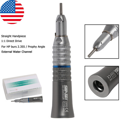 NSK Style Dental Low Speed Straight Nose Cone Handpiece fit HP Bur