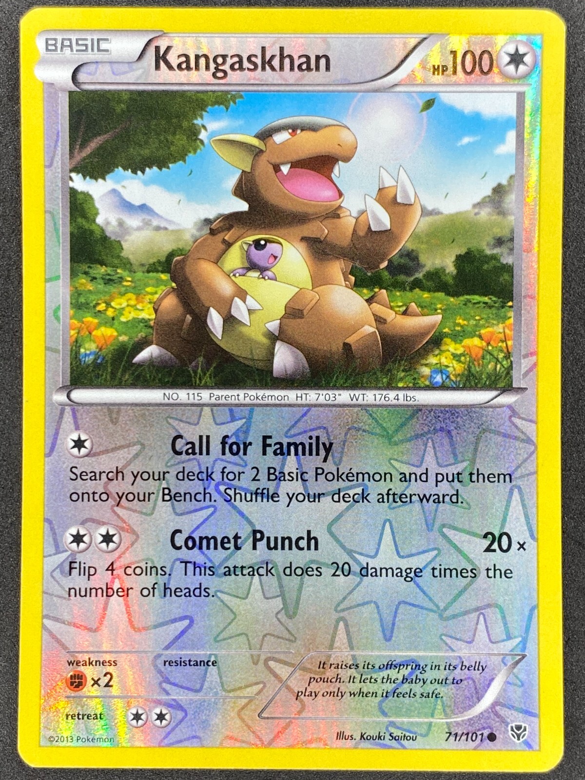 Pokémon Kangaskhan Reverse Holo 71/101 PLB Plasma Blast LP/NM