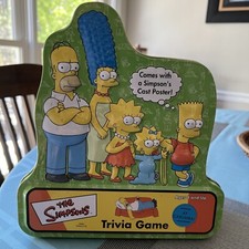 ⚓️🔥The Simpsons Trivia Game 2000 Board Game in Collectors Tin