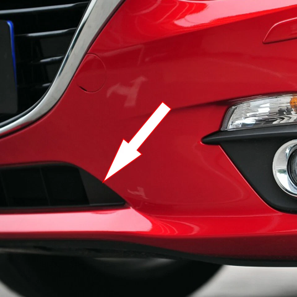 2Pcs For 2014-16 Mazda 3 Front Bumper Lower Grille Triangle Cap Tow Hook Cover； - Изображение 4 из 4