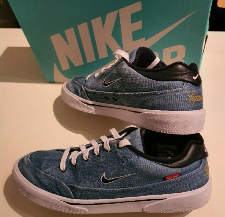 Lot baskets rares SS15 Supreme x Nike SB GTS Denim US 11 UK 10 EU 45