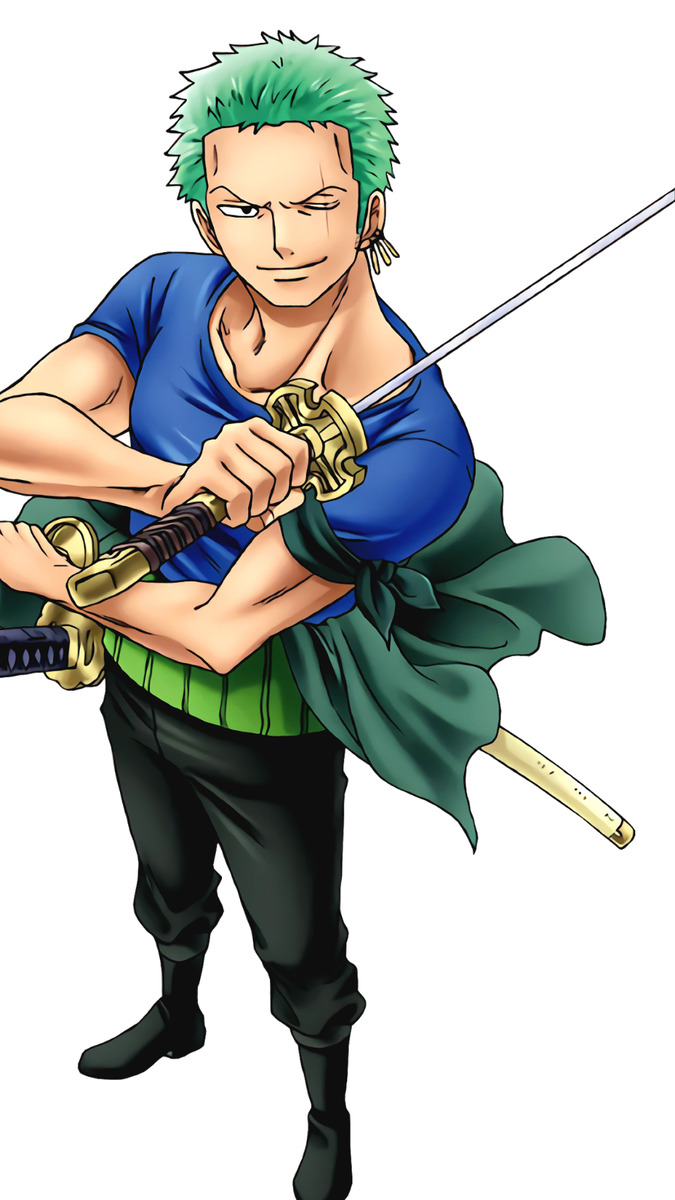 Roronoa Zoro Katanas Kawaii One Piece Weatherproof Anime Sticker 6