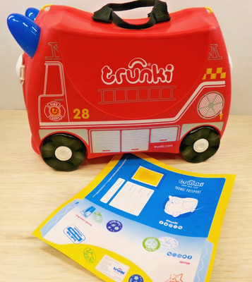 Magmatic Trunki Ride On Children's Fire Truck Toy Box Suitcase NO Key or Strap